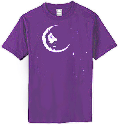 Jerry Garcia - Cresent Moon Purple T Shirt