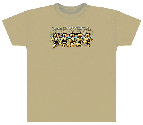 Grateful Dead - Bee Grateful Butterscotch T Shirt