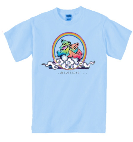 Grateful Dead - Smilin' Bear on a Cloud Youth T-Shirt/blue