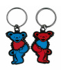 Grateful Dead - Red and Blue Bear Double Sided Keychain