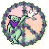 Grateful Dead - Peace Sign with Bear and Dove Sticker