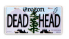 Grateful Dead - Oregon Vanity License Plate