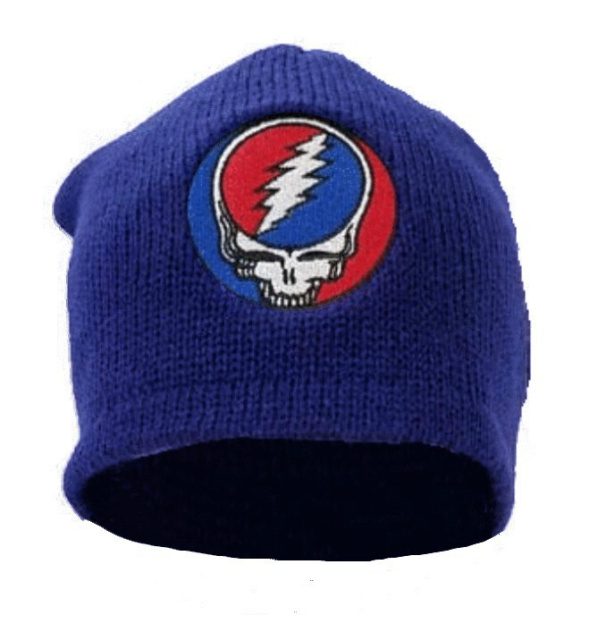 Grateful Dead -Steal Your Face Royal Blue Knit Beanie Hat