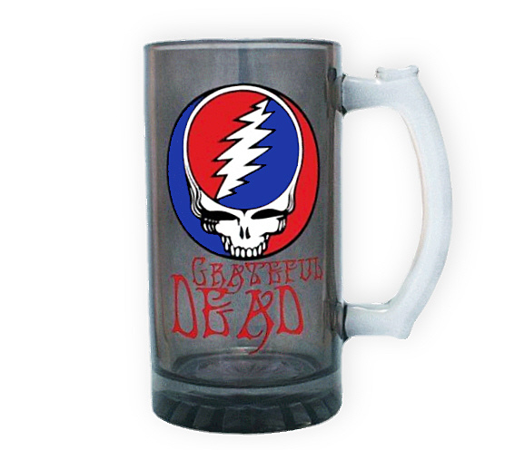 Grateful Dead - Steal Your Face Smoked Glass Beer Stein