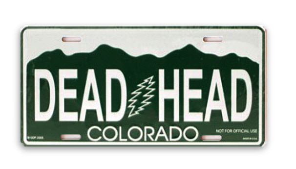 Grateful Dead - Colorado Vanity Plate