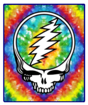 Grateful Dead - Steal Your Face Tie Dye Fleece Blanket